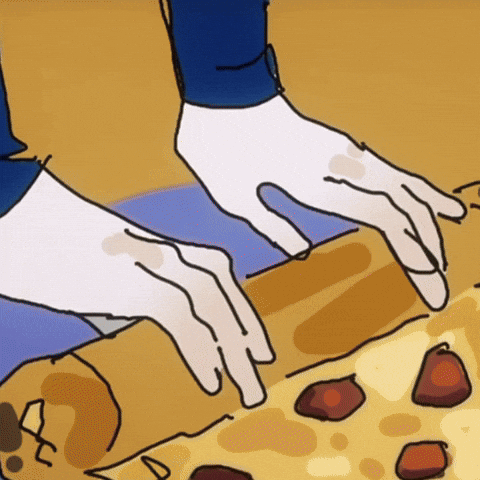 Creepy Cute Pizza GIF