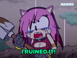 Amy Rose Oops GIF by Mashed
