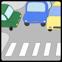 Stop And Go Traffic Jam GIF by Trixie The Pixie - Find & Share on GIPHY