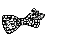 Ribbon Dot Sticker