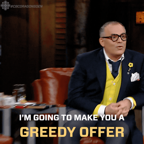 Dragons Den Offer GIF by CBC - Find & Share on GIPHY