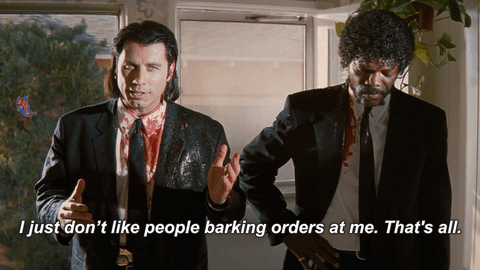 Pulp Fiction Tarantino GIF by MIRAMAX - Find & Share on GIPHY