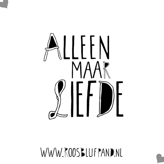 Verliefd Valentijnsdag Sticker by Roos Blufpand