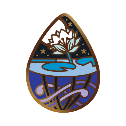 Water Flowers Sticker