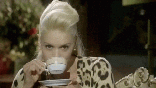 Sipping Gwen Stefani GIF by MOODMAN