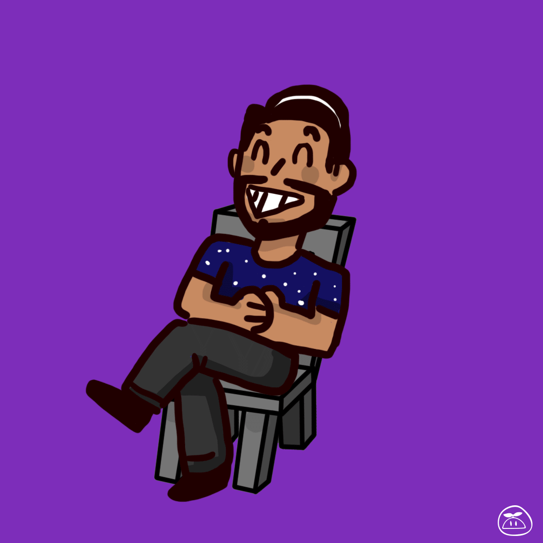 Happy Chair GIF by JenChibi