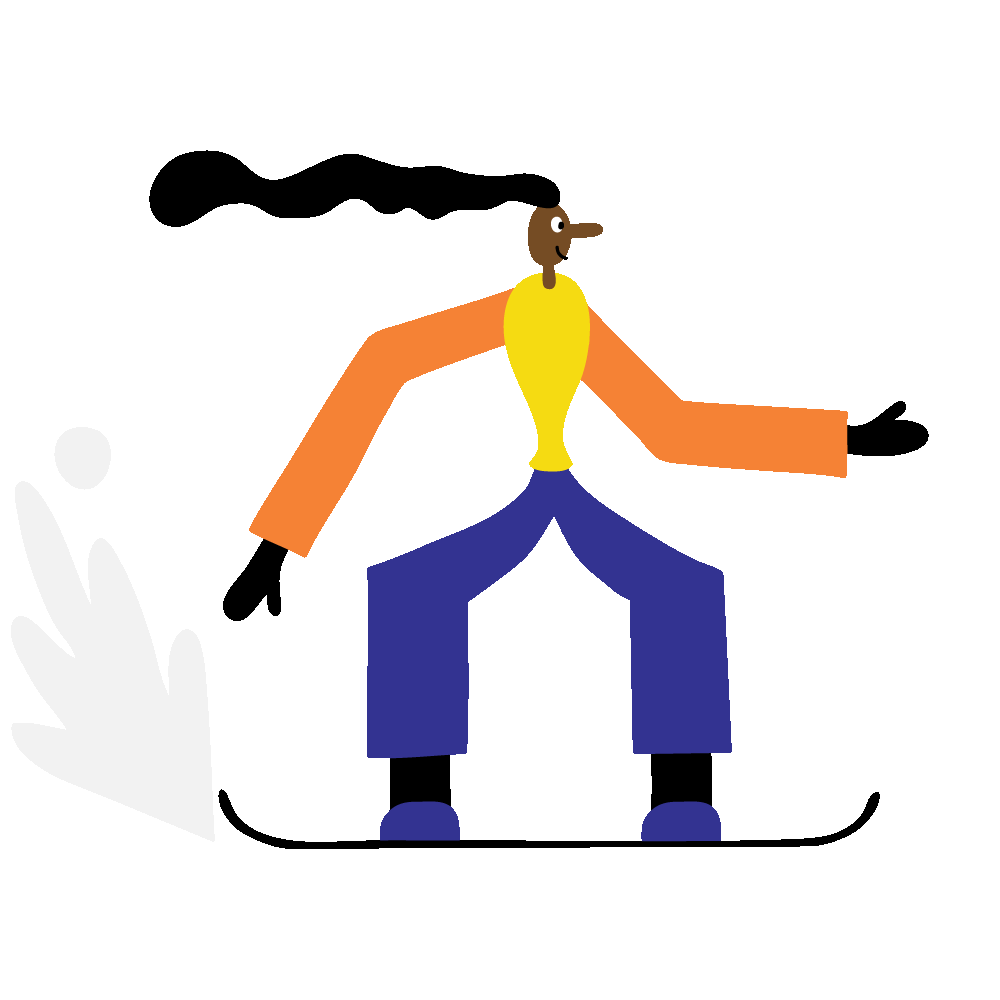 Snowboarding Winter Sports Sticker by Lawrence Slater for iOS & Android