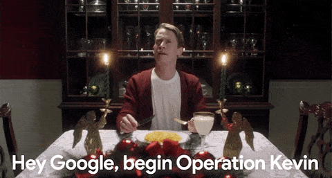 home alone google assistant GIF by Google