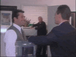 laughing laugh office boss working