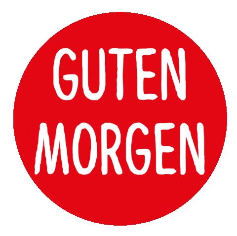 German Morning Sticker