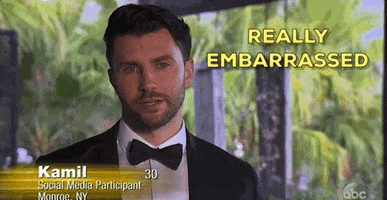 embarrassed episode 1 GIF by The Bachelorette