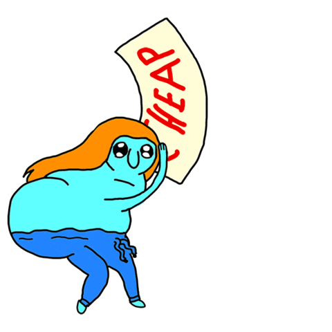 Adventure Time Cartoon Sticker by radratat