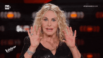 Antonella Clerici Reaction GIF by The Voice of Italy