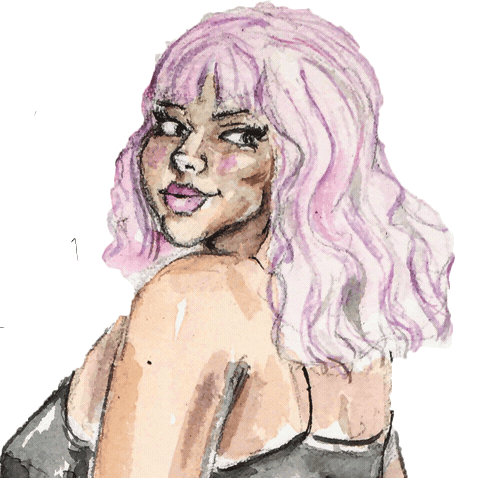 Girl Pink Sticker