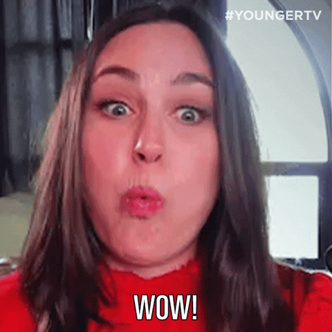 Happy Wow GIF by YoungerTV