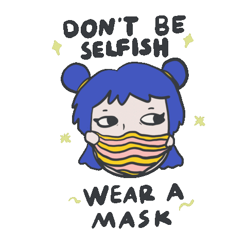 Anti Virus Mask Sticker