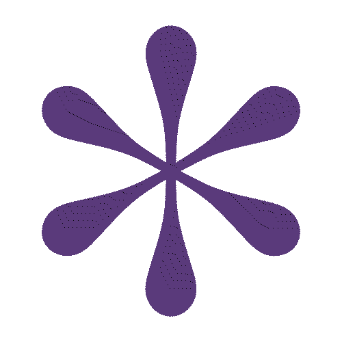 Violet Typo Sticker