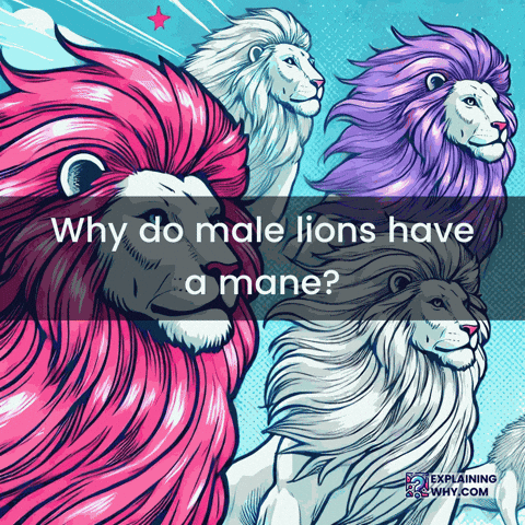 Lions Mane Animal Communication GIF by ExplainingWhy.com