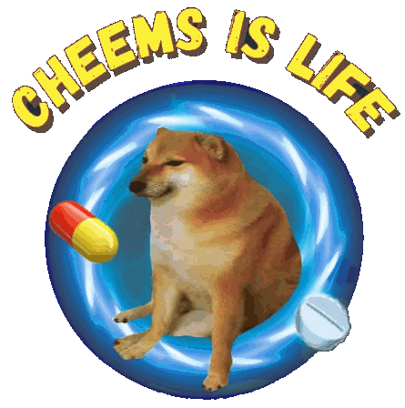 Cheemsislife Sticker by Revicheems