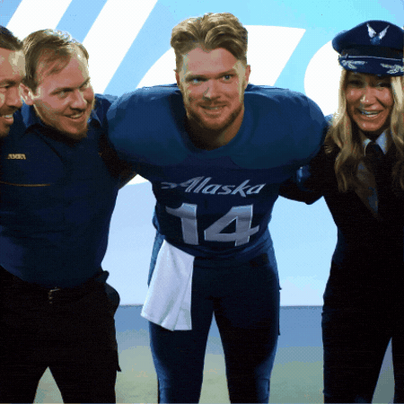 Play To Win Sam Darnold GIF by Alaska Airlines