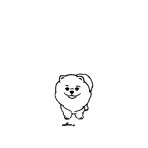 Pomeranian Pom Sticker by chicshop