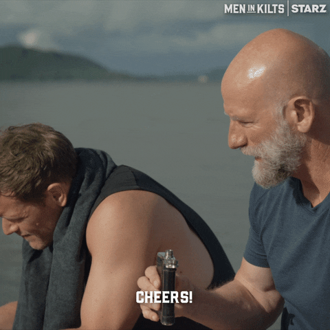 New Zealand Cheers GIF by Men in Kilts: A Roadtrip with Sam and Graham