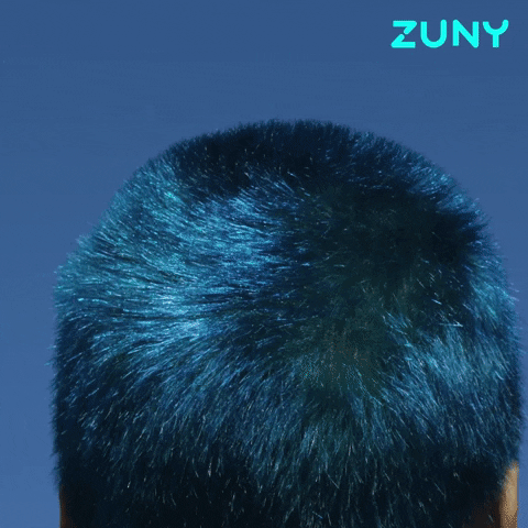 Blue Hair GIF by Zuny