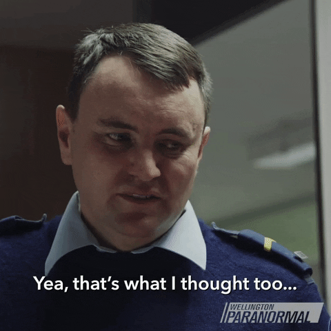 Thats What I Thought Reaction GIF by Wellington Paranormal