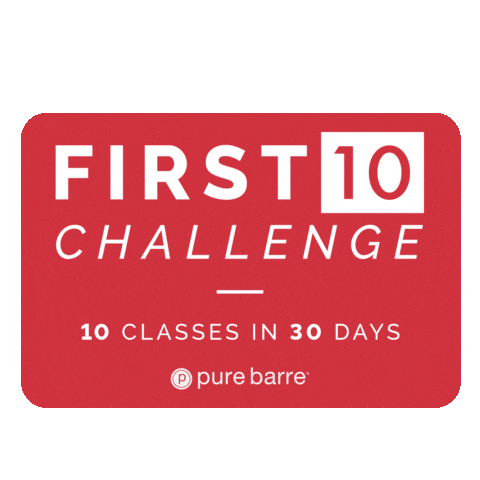 New Member Challenge Sticker by Pure Barre