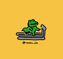 emiliobiolchini gym running crocodile GIF