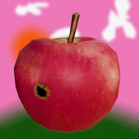 Apple Worm GIF by Eva