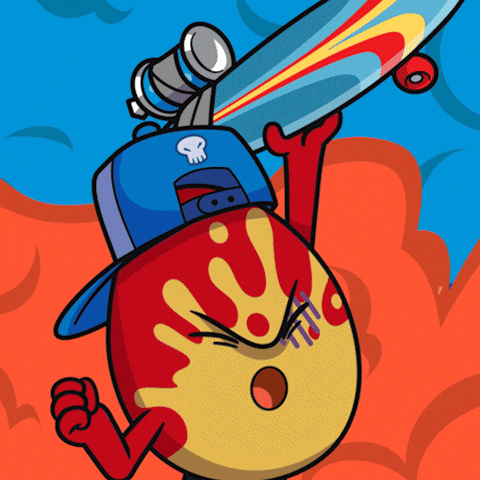 Oh Yeah Skateboarding GIF by bad egg co