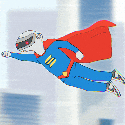 Flying Super Hero GIF by Paft Drunk