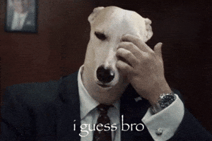 I Guess White Dog GIF