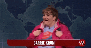 excited aidy bryant GIF by Saturday Night Live