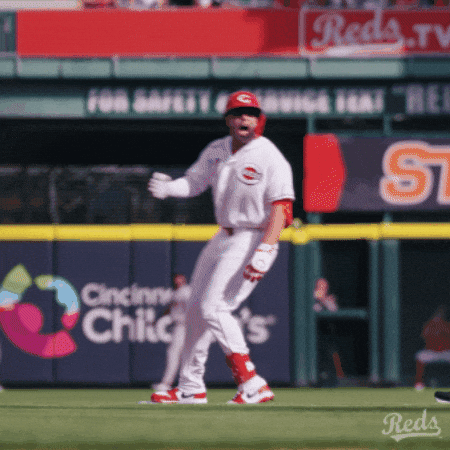 Yell Pumped Up GIF by Cincinnati Reds
