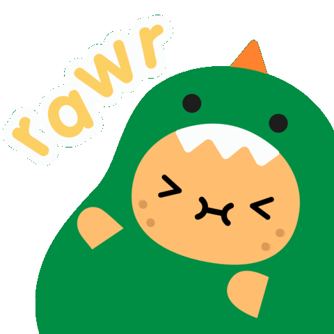 Dino Sticker by Noodoll