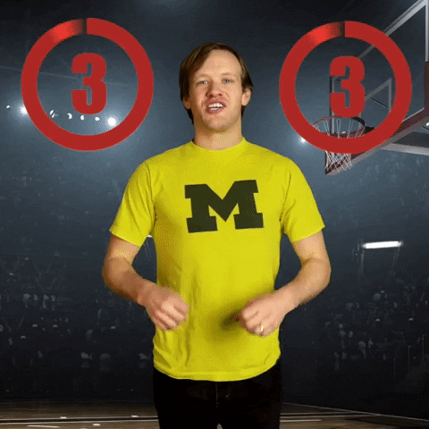 Go Blue College Basketball GIF by Basketball Madness