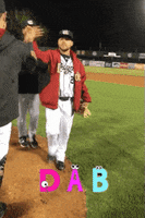 dab win GIF by Kane County Cougars