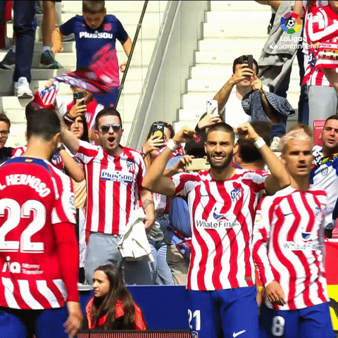 Happy Football GIF by Atlético de Madrid