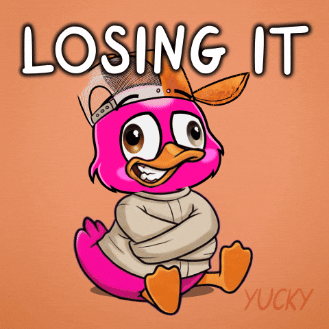 Duck Going Crazy GIF by Yucky Ducks