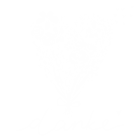 Lettering Blumenstrauss Sticker