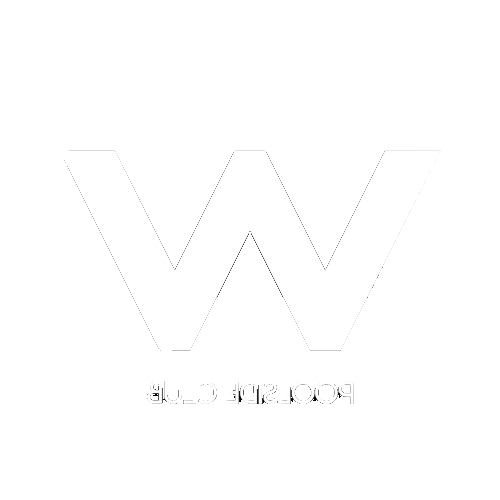 W Poolside Sticker