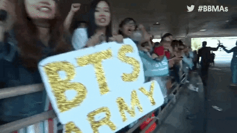 Fans Bts Army GIF by Billboard Music Awards - Find &amp; Share on GIPHY