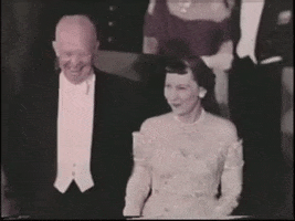 mamie eisenhower inauguration GIF by US National Archives