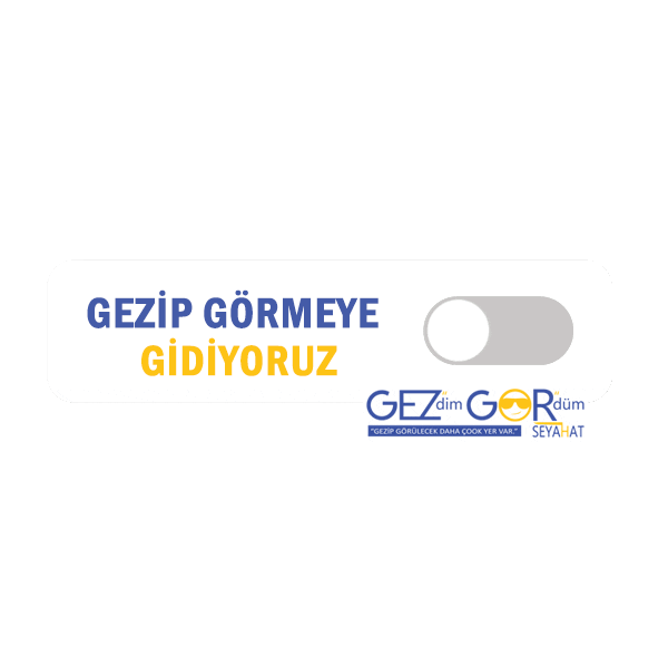 GEZDİM GÖRDÜM SEYAHAT Sticker