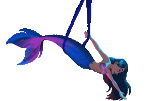 Yoga Swinging Sticker by Mermaid Jules