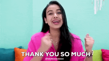 Thank You So Much GIF by Nicole Concessao