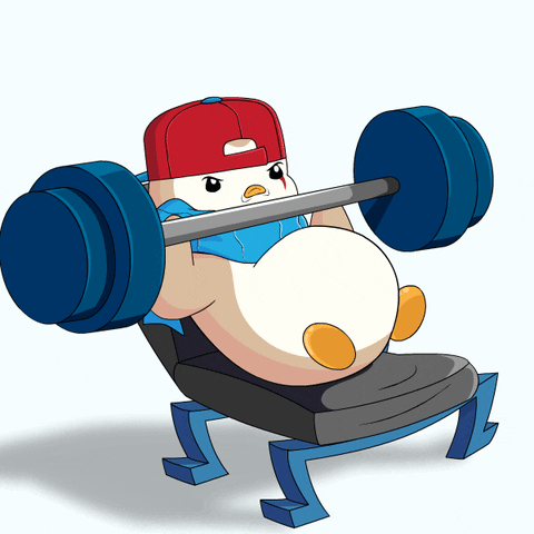 Working Out GIF by Pudgy Penguins