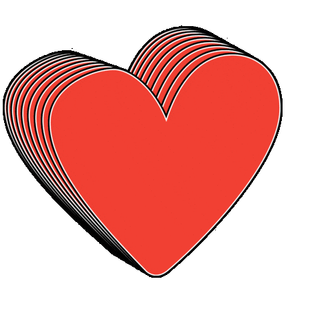 Heart Love Sticker by Mota Italic